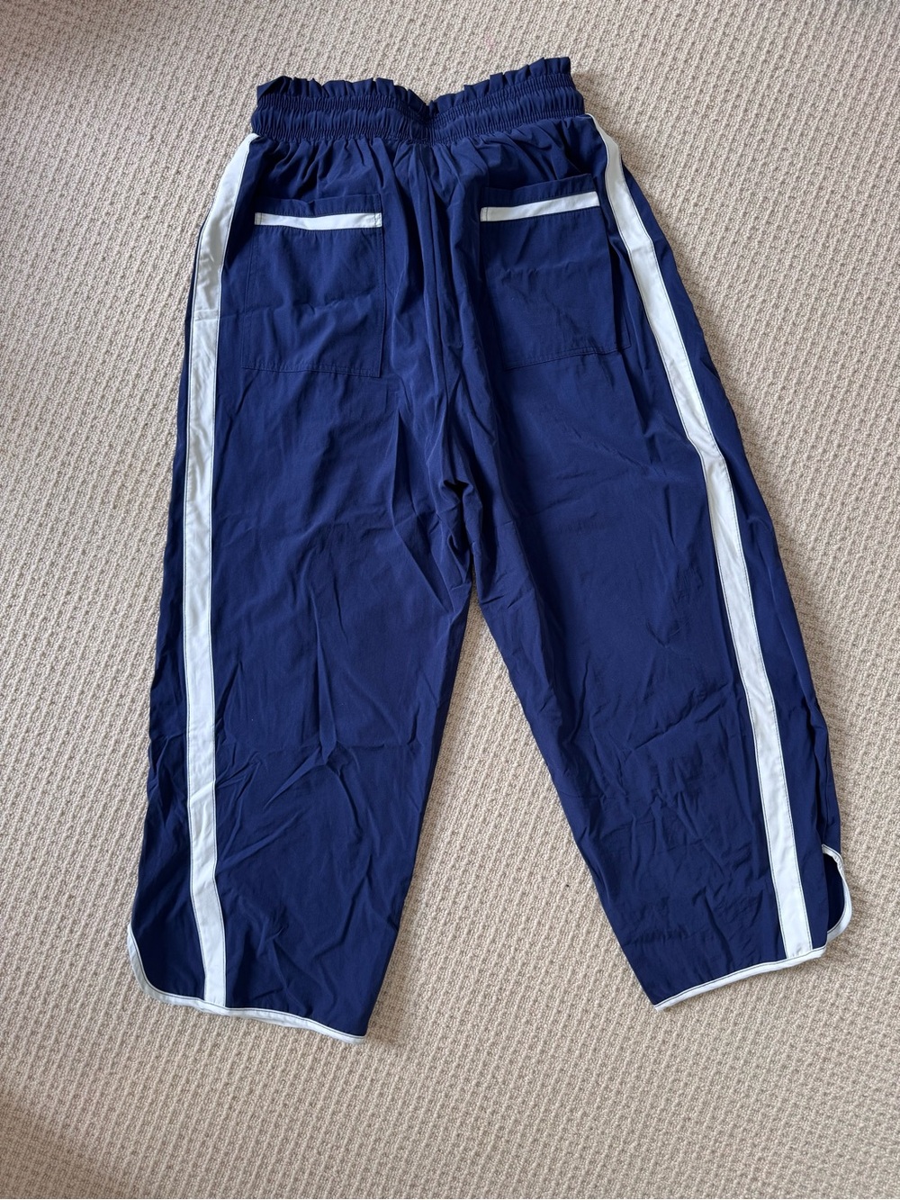 NWT Champ is Here Free People Style Navy Track Pants Ankle M - Picture 2 of 4